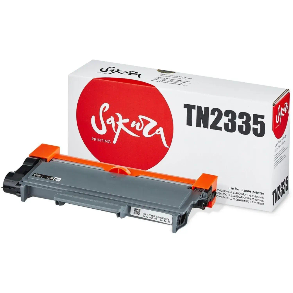 Картридж лазерный SAKURA TN-2335 чер. для Brother HL-L2300DR