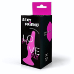 Ярко-розовая анальная втулка - 10 см. (Цвет: ярко-розовый)