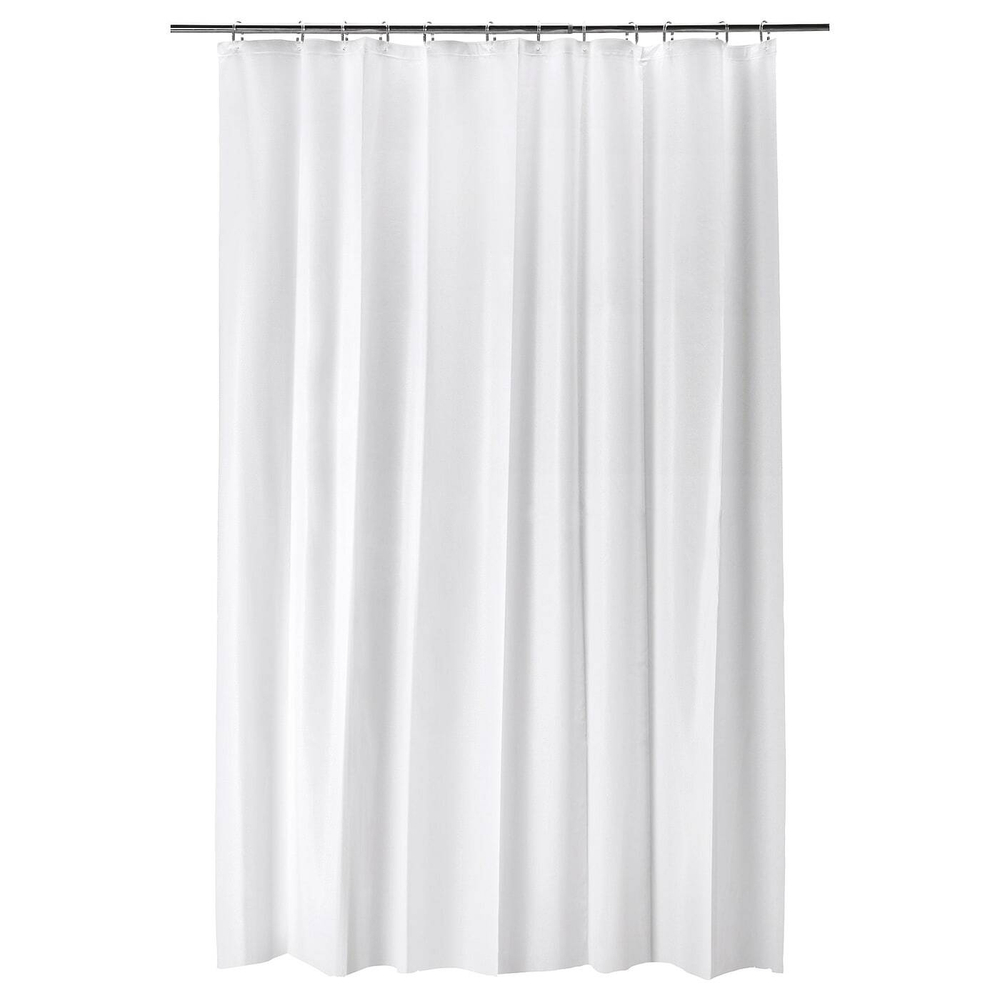 IKEA BJÄRSEN  (ИКЕА БЙÄРСЕН)  -  Занавеска для душа, белая, 180x200 см