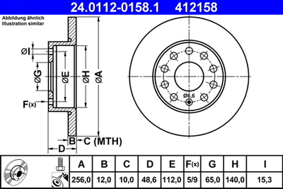 ATE - 24011201581-ATE - Brake Disc