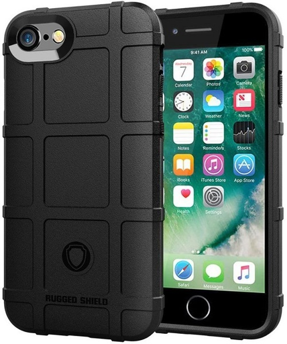 Чехол для iPhone 7 (iPhone 8) цвет Black (черный), серия Armor от Caseport