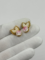 Серьги с розами и «микрожемчугом» Avon