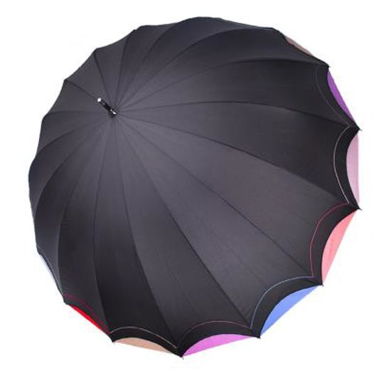 Женский зонт трость 3 Слона, полуавтомат 1100-B-01