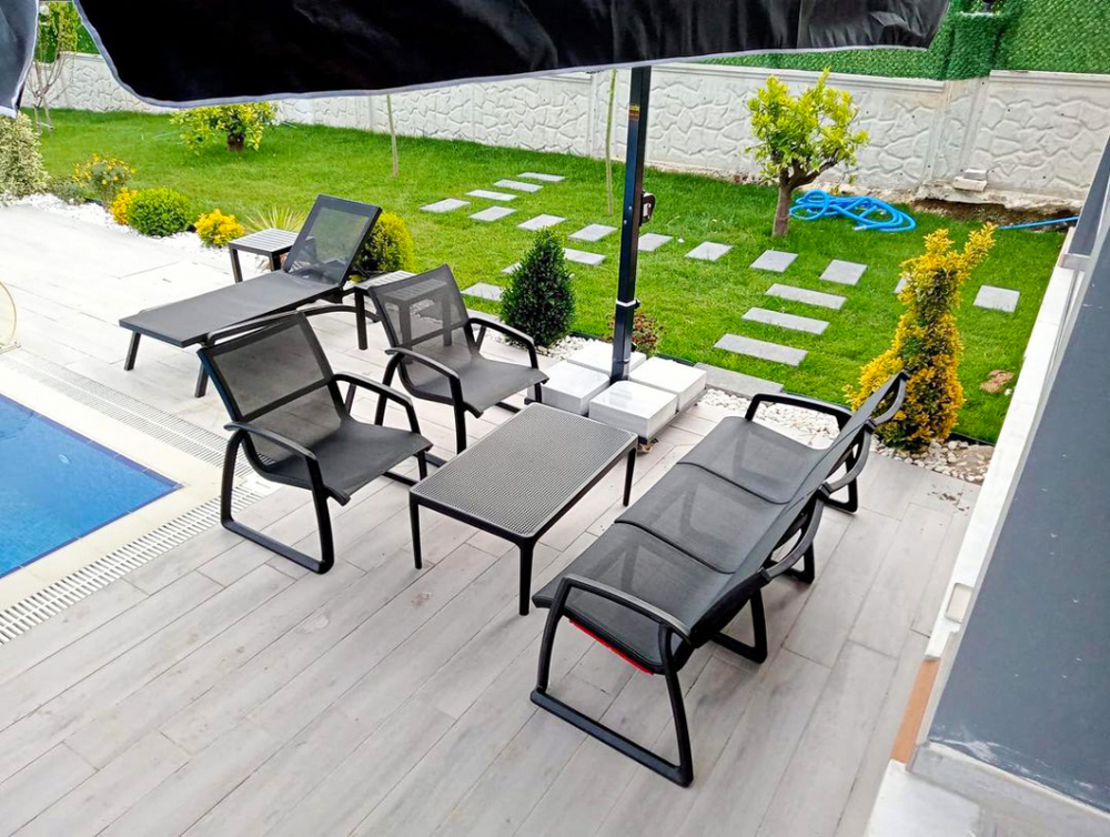 Модуль диванный пластиковый Siesta Contract Pacific Lounge, черный