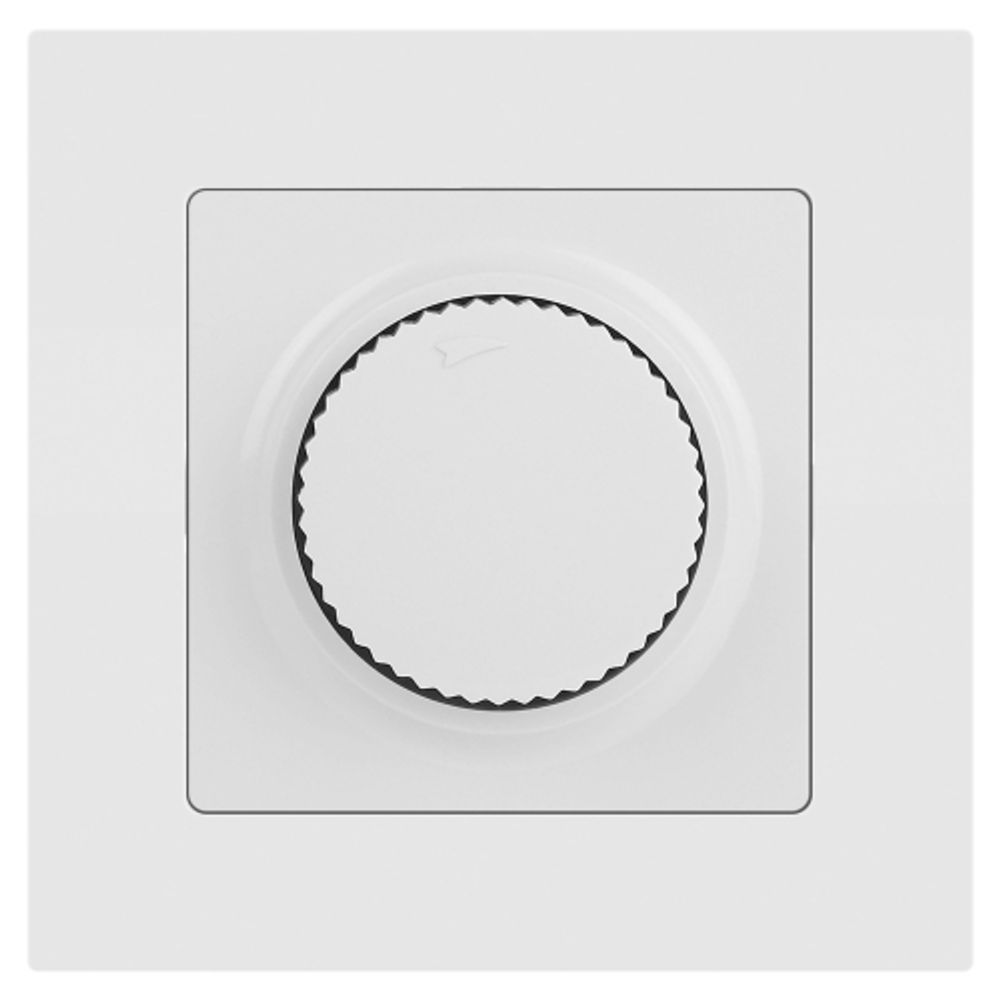 Светорегулятор Intro Accent 6-401-01М поворотный, 600Вт 230В, IP20, СУ, белый матовый