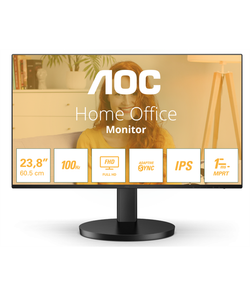 Монитор 23,8" AOC  24B3HA2 1920х1080, WLED, 16:9, IPS, 250cd, 1300:1, 20M:1, 4ms, 178/178, VGA, HDMI, 100Hz, Speakers, Tilt, Внутр, VESA, Black, 3y