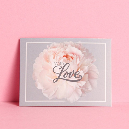 Открытка-комплимент With big Love, 8×6 см