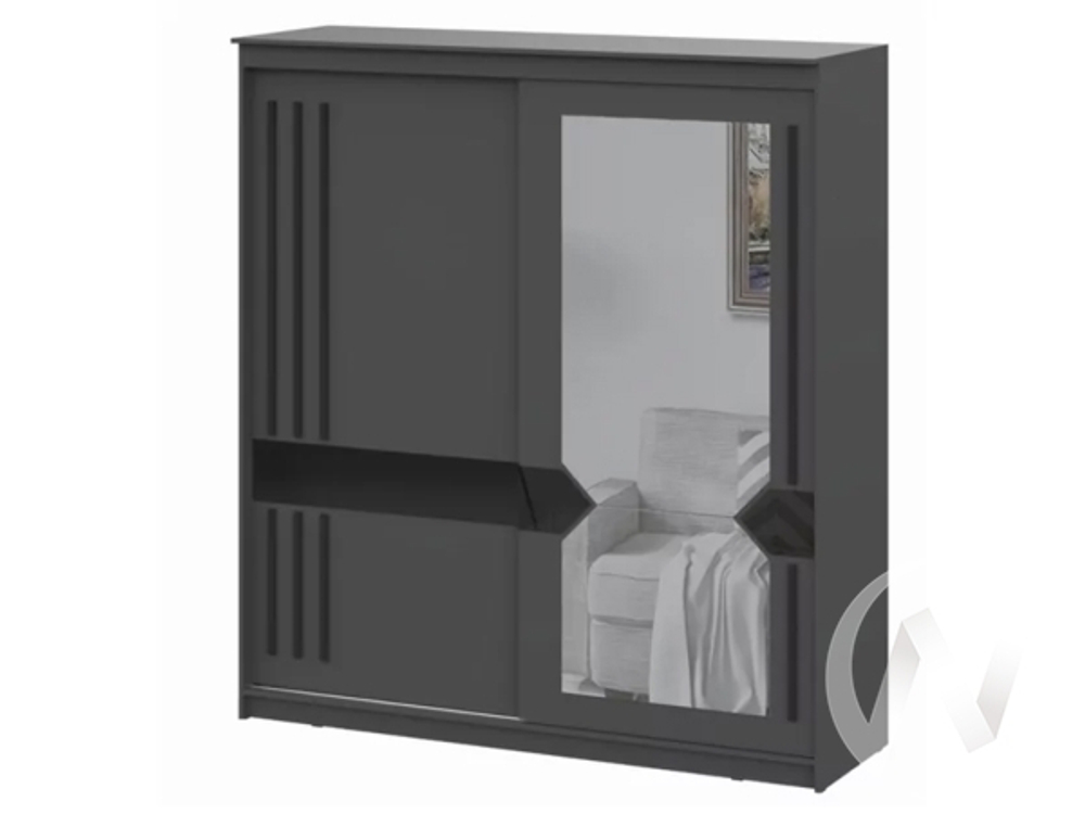 Шкаф-купе №25 2,0 Блэк ЛАЙТ