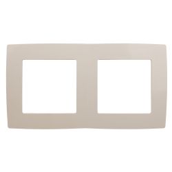 12-5002-02 ЭРА Рамка на 2 поста, Эра12, слоновая кость
