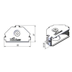Соединение ХОММЕТ угловое (20), 9010002