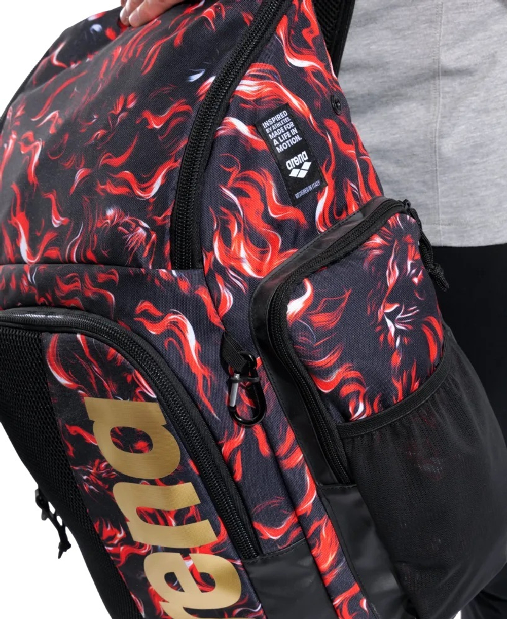 ARENA SPIKY III BACKPACK 45 ALLOVER MULTI BLACK