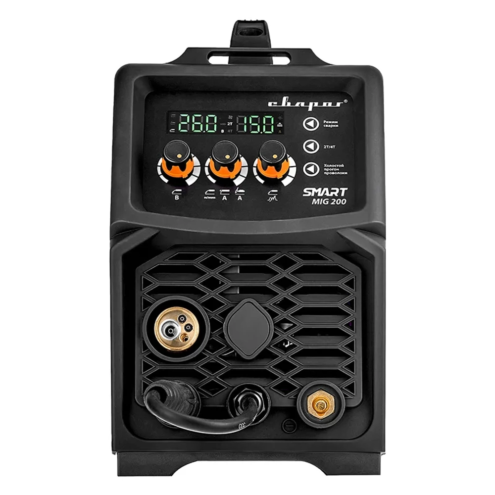 Сварог REAL SMART MIG 200 BLACK N2A5 сварочный инвертор с маской и крагами 00000098557
