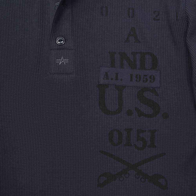 Толстовка Alpha Industries Langdon (т. синяя - r.blue)