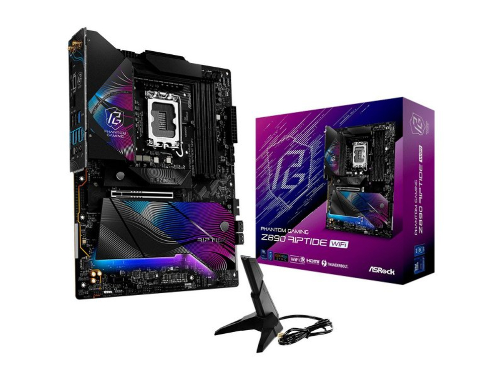 Материнская плата ASRock Z890 Riptide Wifi, Socket LGA 1851, Intel Z890, ATX, RTL