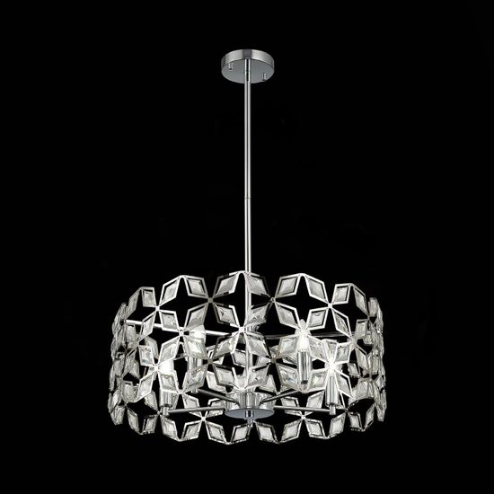 SL1104.103.05 Светильник подвесной ST-Luce хром/прозрачный E14 5*60W CASTO