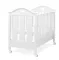 Детская кроватка на колесах Erbesi Dolce White