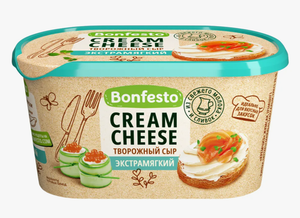 СЫР ТВОРОЖНЫЙ BONFESTO КРЕМЧИЗ 70% 400ГР