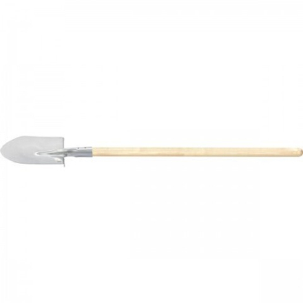 Лопата штыковая 300 х 210 мм, нерж.сталь, с черенком Россия Сибртех