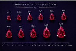 Корунд Рубин Груша