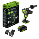 Дрель-шуруповерт акк. Greenworks GD24DD90, 24V, б/щет, 45/90Нм,1x4Ач,ЗУ,кор (3707507CUB)