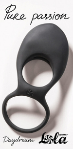 Эрекционное виброкольцо Pure Passion Daydream Black (Цвет: черный)