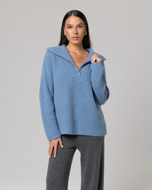 Кашемировый свитер с застежкой