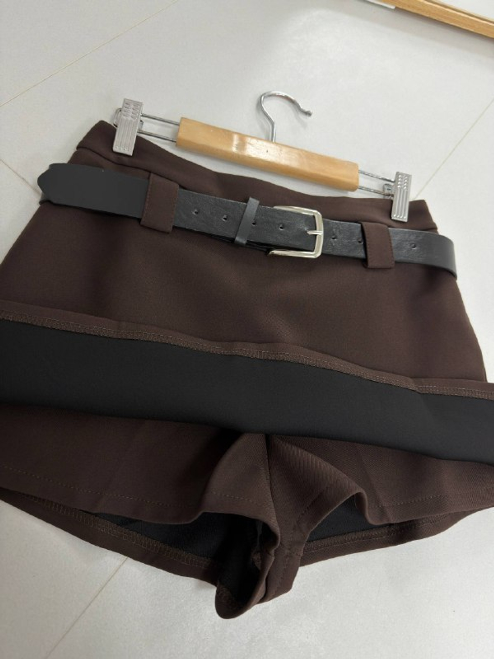Юбка-шорты женские арт. 1017 цвет "шоколадный"