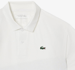Мужское теннисное поло Lacoste Tennis x Novak Djokovic On Court - белое
