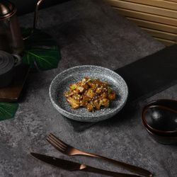 Тарелка с бортом d 17,5 см h2,8 см глазурь Glossy Stone Untouched Taiga P.L. Proff Cuisine [1]