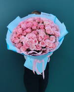 Роза кустовая Мадам Бомбастик,19 веток(00212)