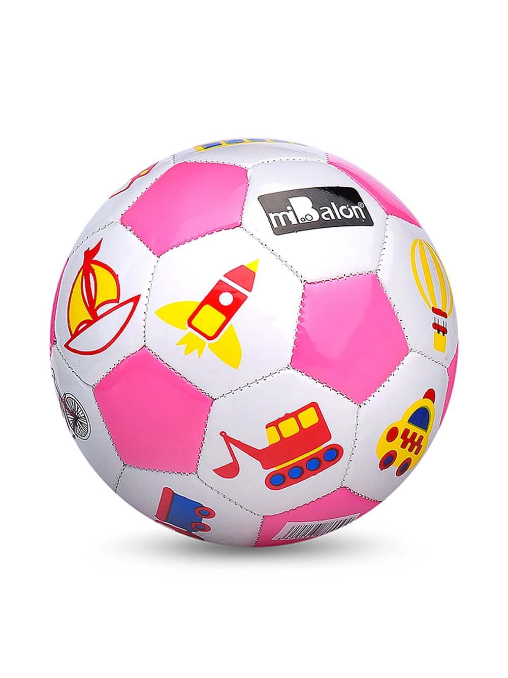 Мяч футбольный (розовый цвет)