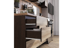 Готовая кухня Энигма 1,6 м, Дуб каньон, венге