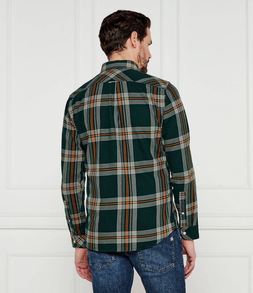 Рубашка Rickert_M BOSS ORANGE - темно-зеленый(50530843)