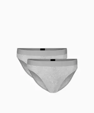 Мужские трусы слипы (2 шт) спорт 2BMP-016 Basic, серый меланж