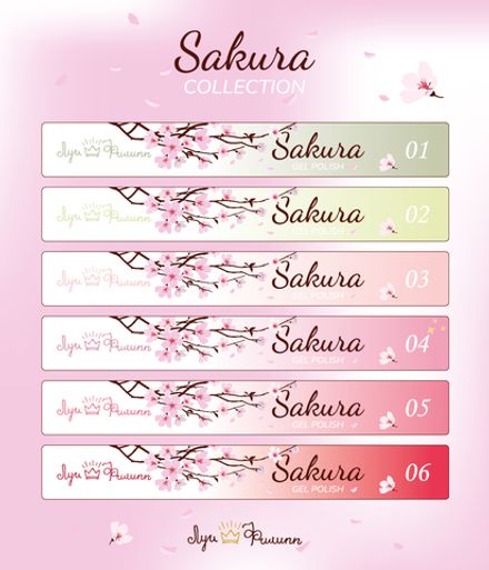 Луи Филипп Наклейки на типсы Sakura Collection