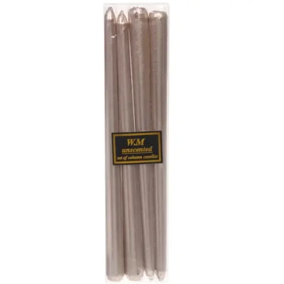 Свеча «Эдем» (набор 4 шт) 2.1*30 см, Розовое золото