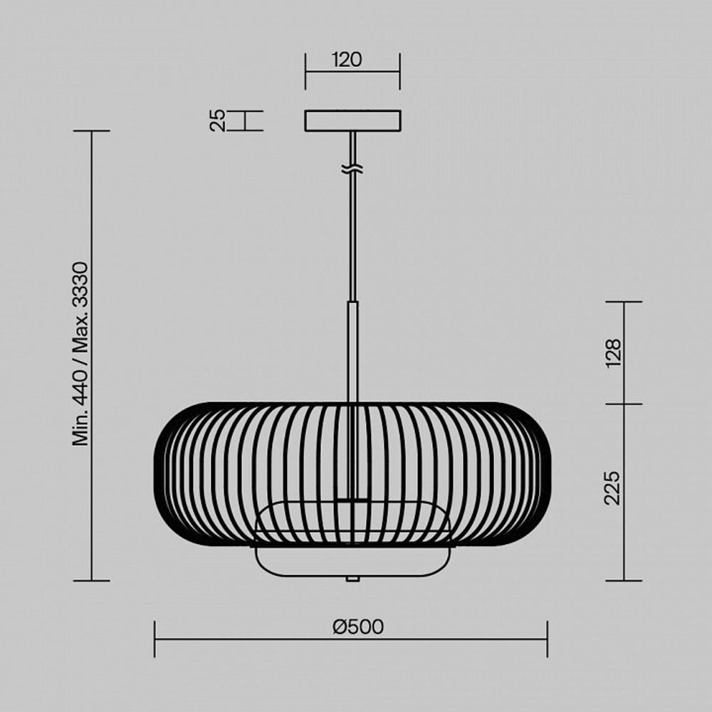 Подвесной светильник Maytoni Levitation MOD376PL-L30G3K