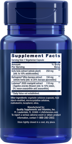 Quick Brain Nootropic 30 капсул Life Extension