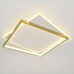 Светильник потолочный светодиодный ЭРА Модерн Lima CLL-1-82-RC WH+GD с ДУ 82W 3000-6500К белый/золото | Светильники SPB-6 с ДУ