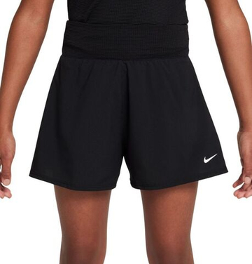 Шорты для девочки теннисные Nike Girls Dri-FIT - чёрные/белые