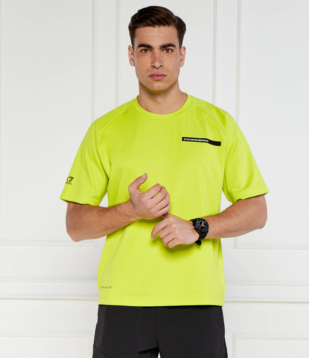 Футболка EA7 - лимонный(3DPT11 PJUYZ)