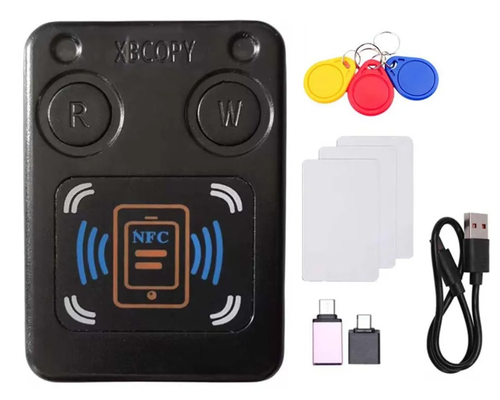 Устройство для копирования и считывания NFC/RFID‑карт + комплект брелоков и CUID‑карт (3 шт. каждого типа)