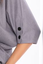 Платье "Вэнсдей" (светло-серое) П8284 LT Collection (Акция)