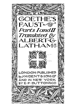 Goethe's Faust: parts I and II | И. В. Гёте