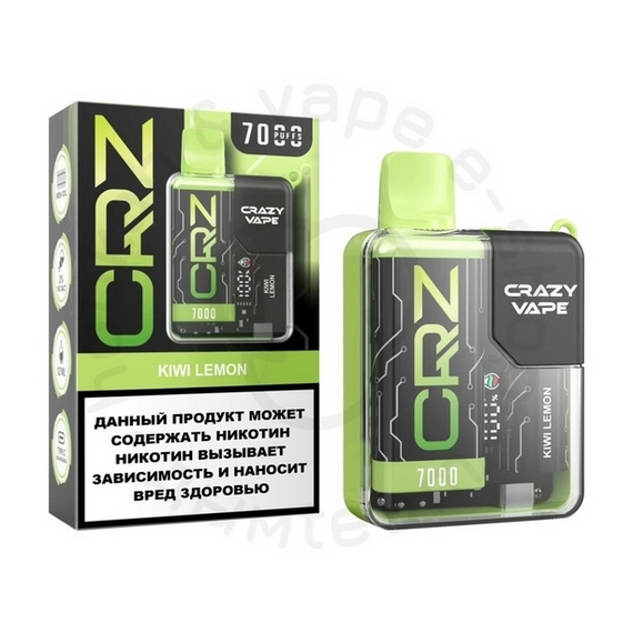 Одноразовая ЭС CRZ 7000 &quot;Киви лимон&quot; (Kiwi lemon) (М)