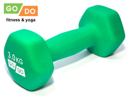 Гантель матовая в неопреновой оболочке GO DO