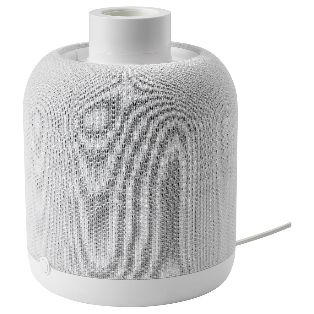IKEA SYMFONISK  (ИКЕА СЙМФОНИСК)  -  База для громкоговорителя/лампы с Wi-Fi, белый/умный