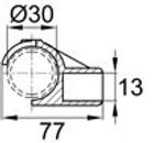 Латодержатель на трубу (ширина держателя 63 мм) диаметр 30 схема