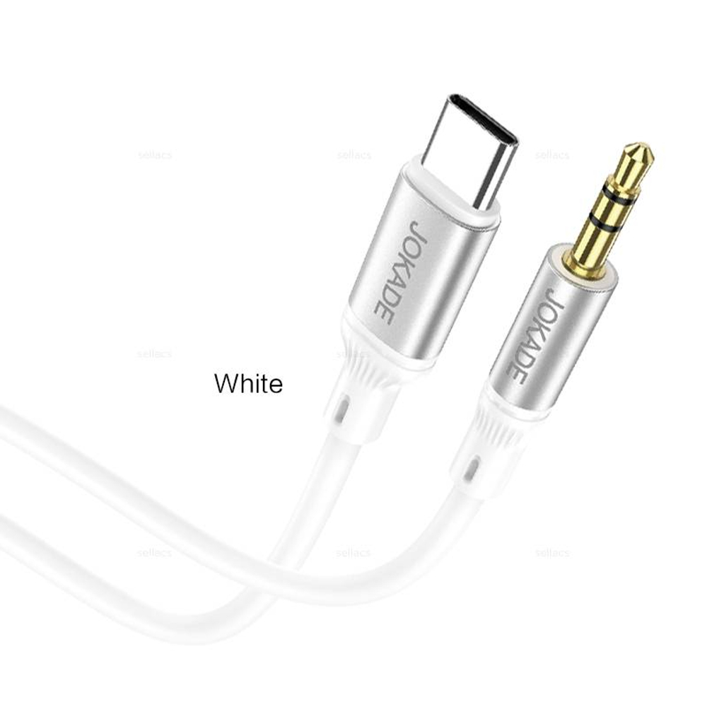 Аудио кабель AUX для Type-C Jokade JA109 1m (white)