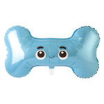 Шар Фольгированный Косточка голубая (Голубой)